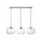 Z-Lite Chloe 3 Light island, Brushed Nickel & Clear 490P10-3L-BN - alternate 2